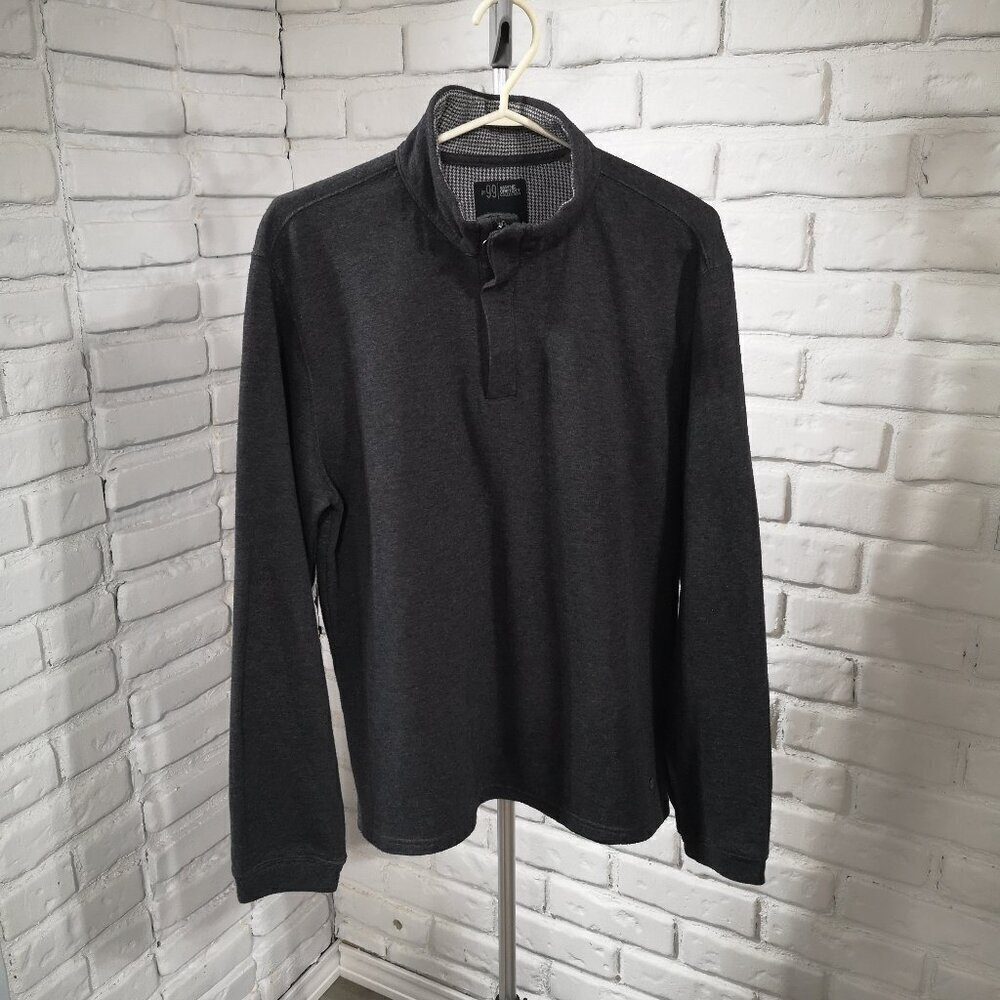 No. 99 Wayne Gretzky Men's Size Medium Dark Grey 1/4 Zip Pullover